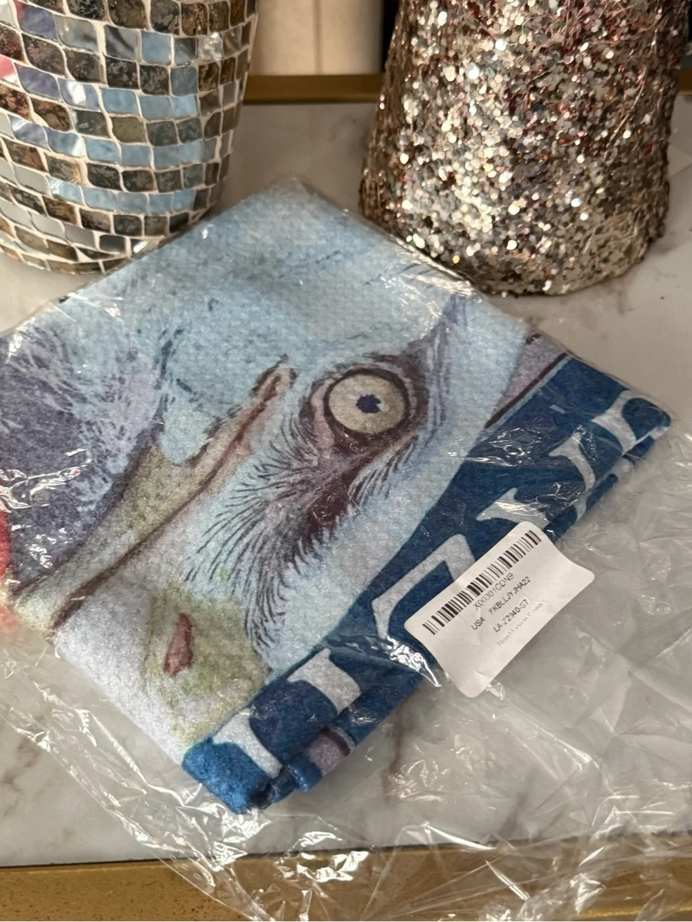 Double view Nature Magazine Eagle Print Towel